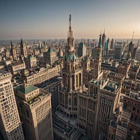 intricate detail, fantasy, city, noon, (masterpiece, best quality, extremely detailed)