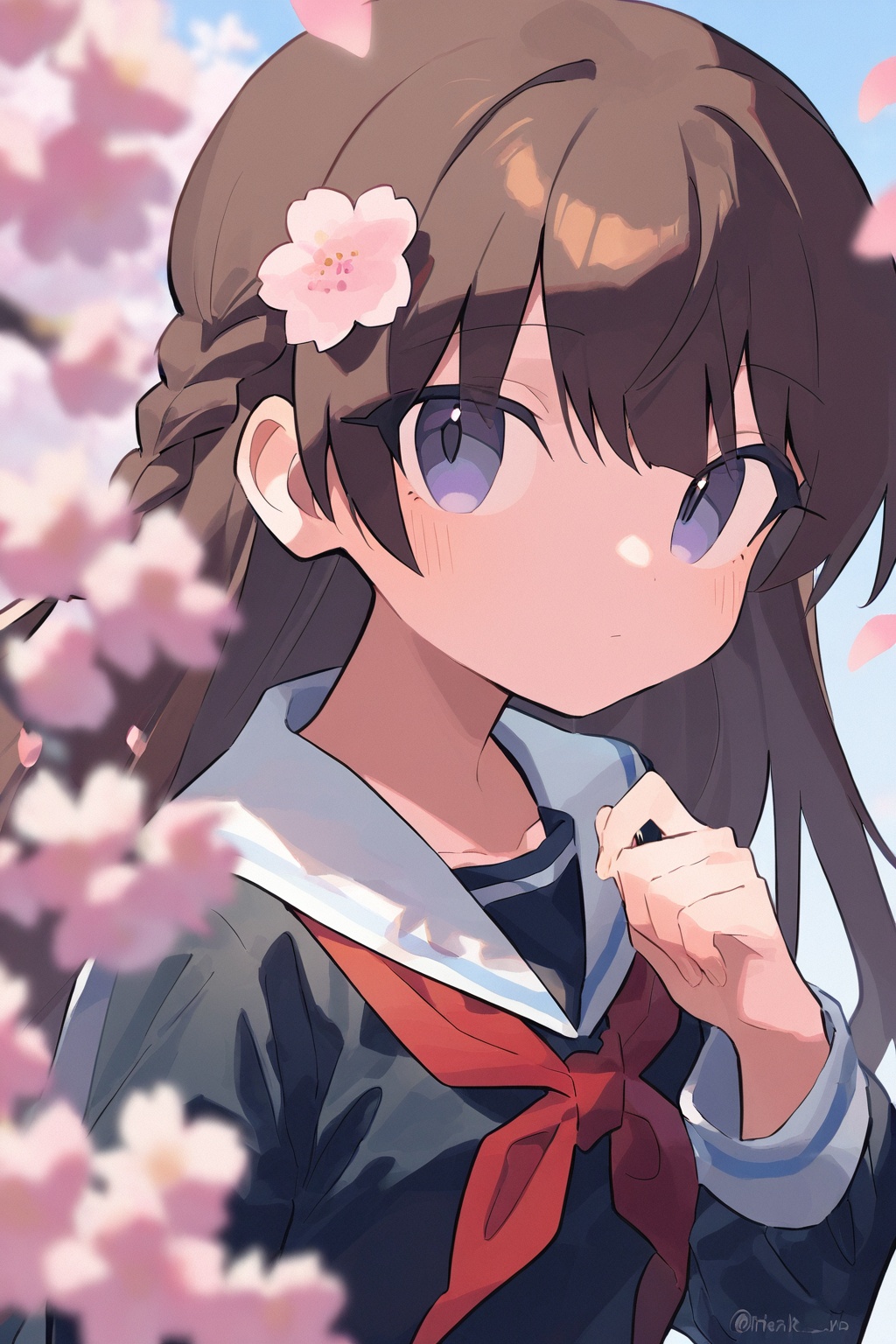 1girl,  solo,  school uniform by Light01 on Tensor.Art