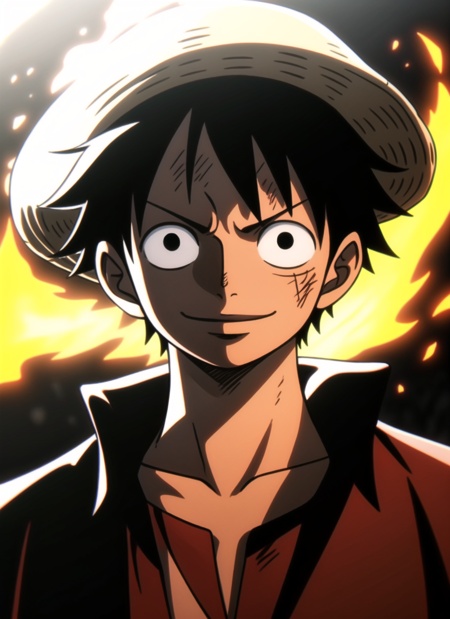 1boy,  wanostyle,  monkey d luffy on Tensor.Art