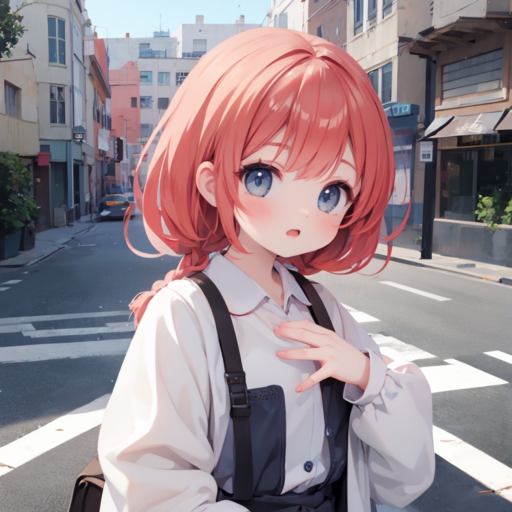 1girl,street,