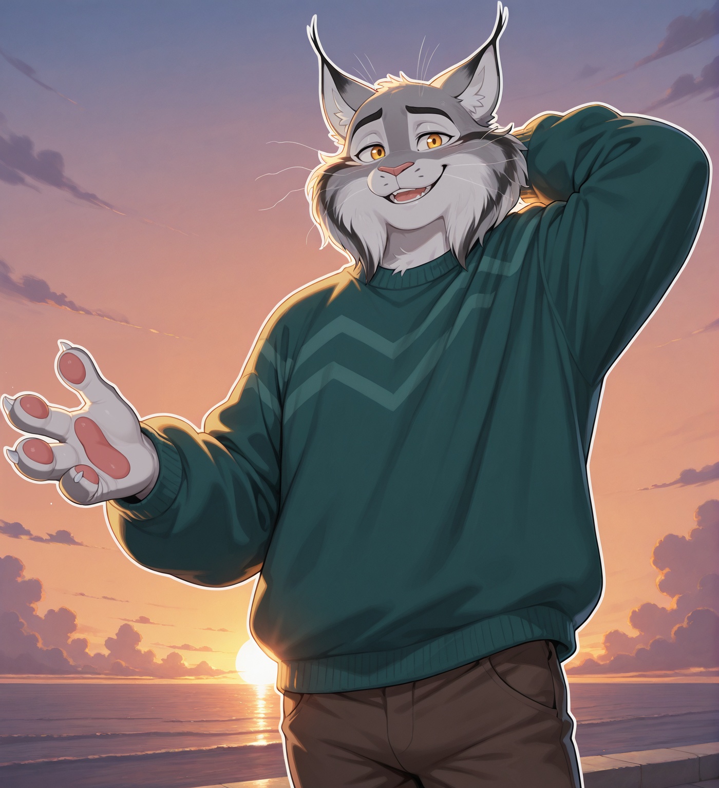 pawbert lynxley,  canadian lynx,  1boy on Tensor.Art