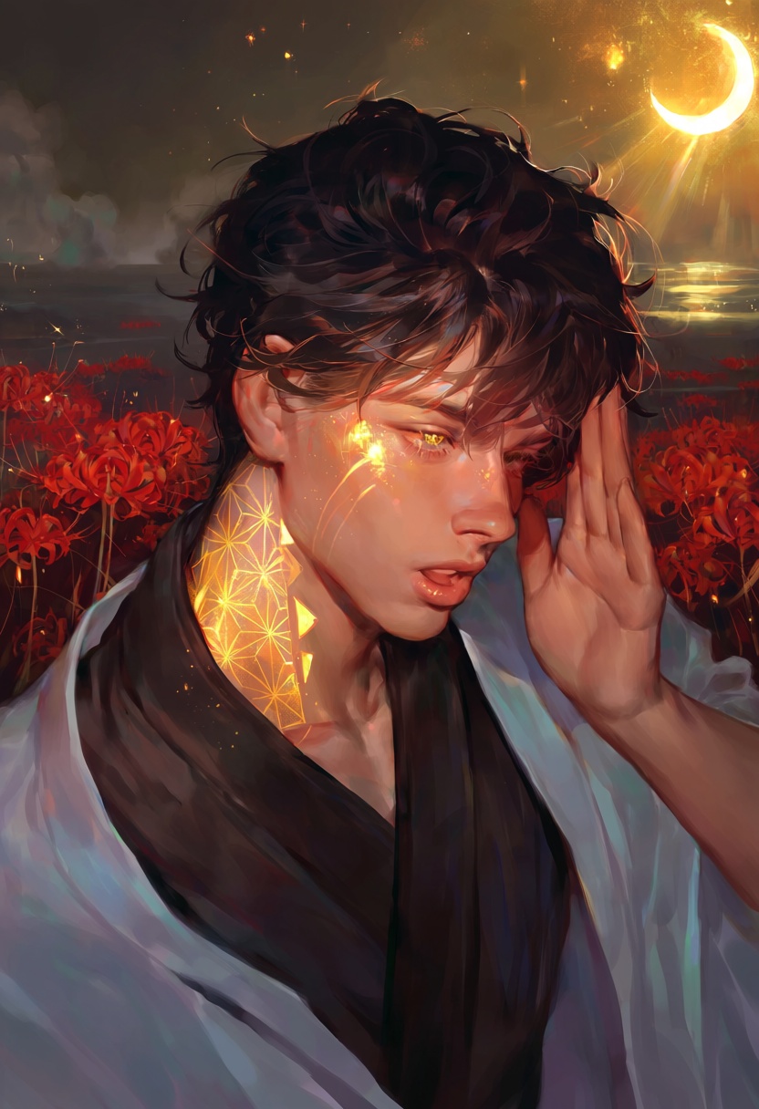 1boy,  solo,  portrait on Tensor.Art