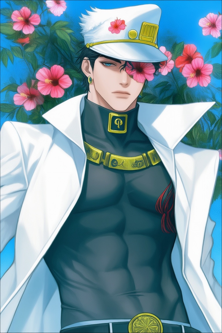 masterpiece,  kujo jotaro,  1boy on Tensor.Art