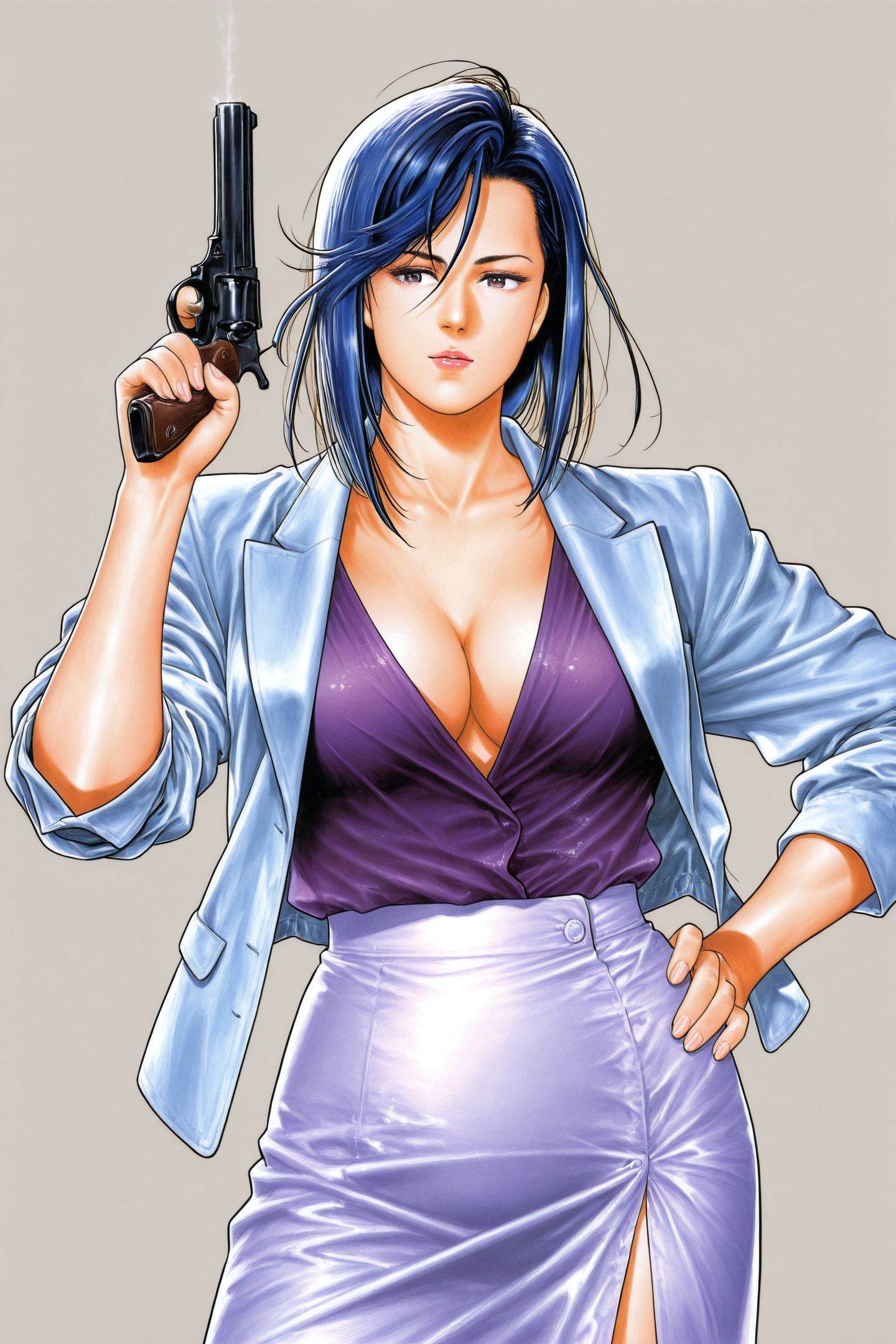 Tsukasa Hojo Style,  Nogami Saeko,  1girl on Tensor.Art