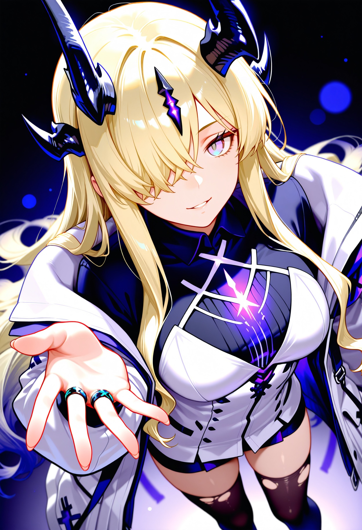 1girl,  necrass \(arknights\),  foreshortening on Tensor.Art