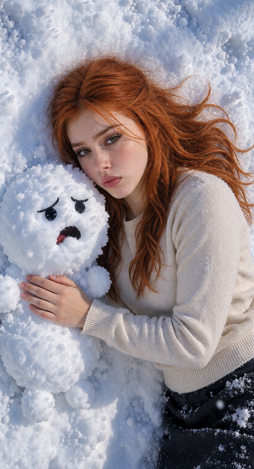 LanaX,  long,  gently wavy red hair. A photorealistic cinematic photograph of a 24-year-old young woman on Tensor.Art