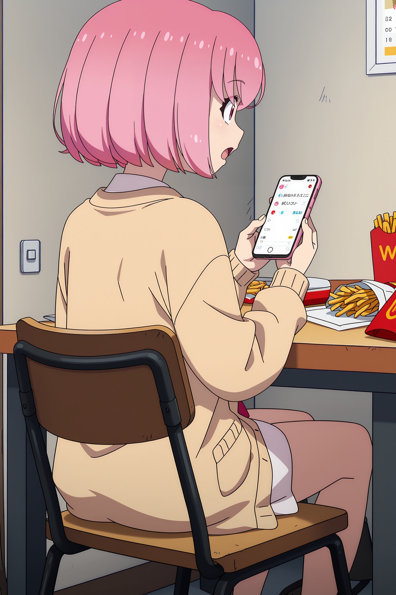 Kurumi Fukuga,  phone,  solo on Tensor.Art