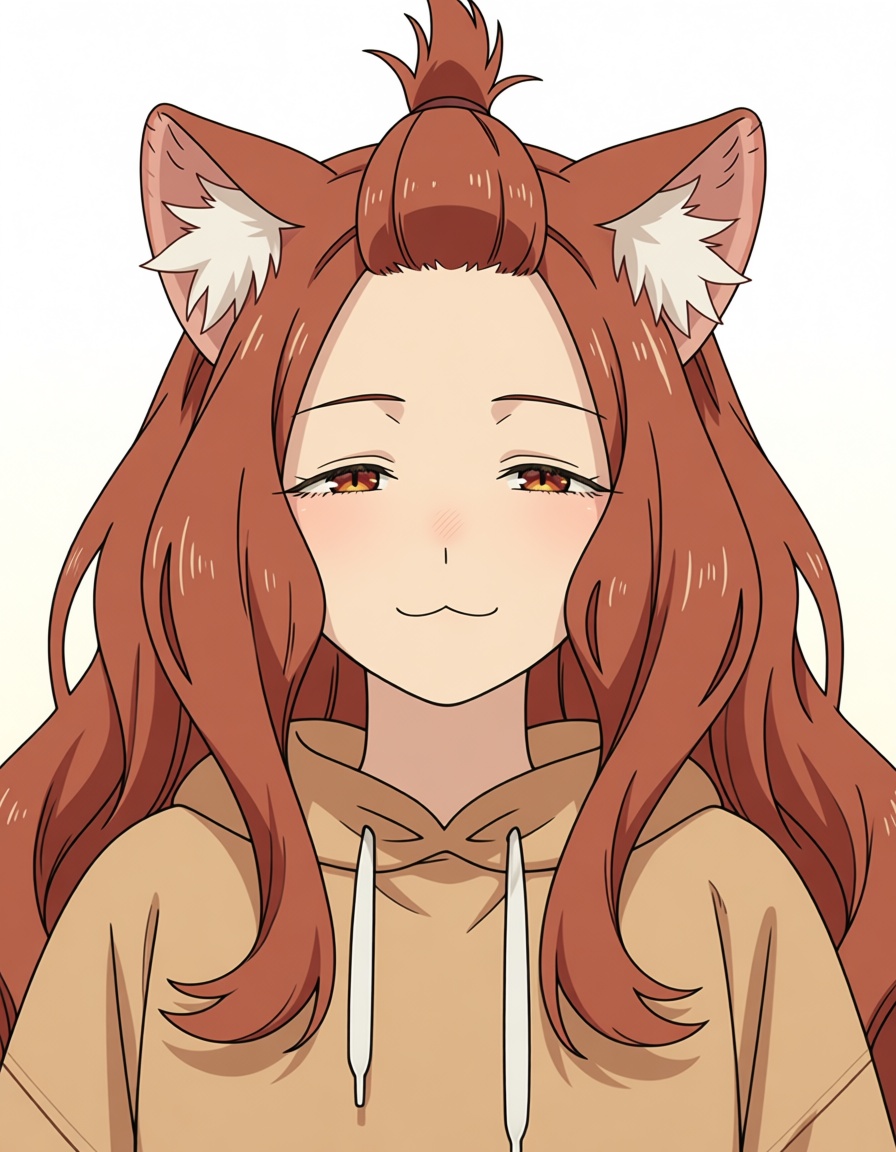 aruko sakai (yani neko),  long hair,  brown hair on Tensor.Art
