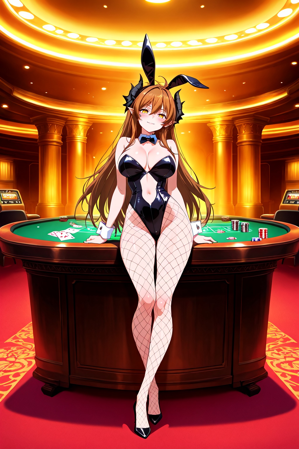 rabbit ears,  fake animal ears,  black bow tie on Tensor.Art
