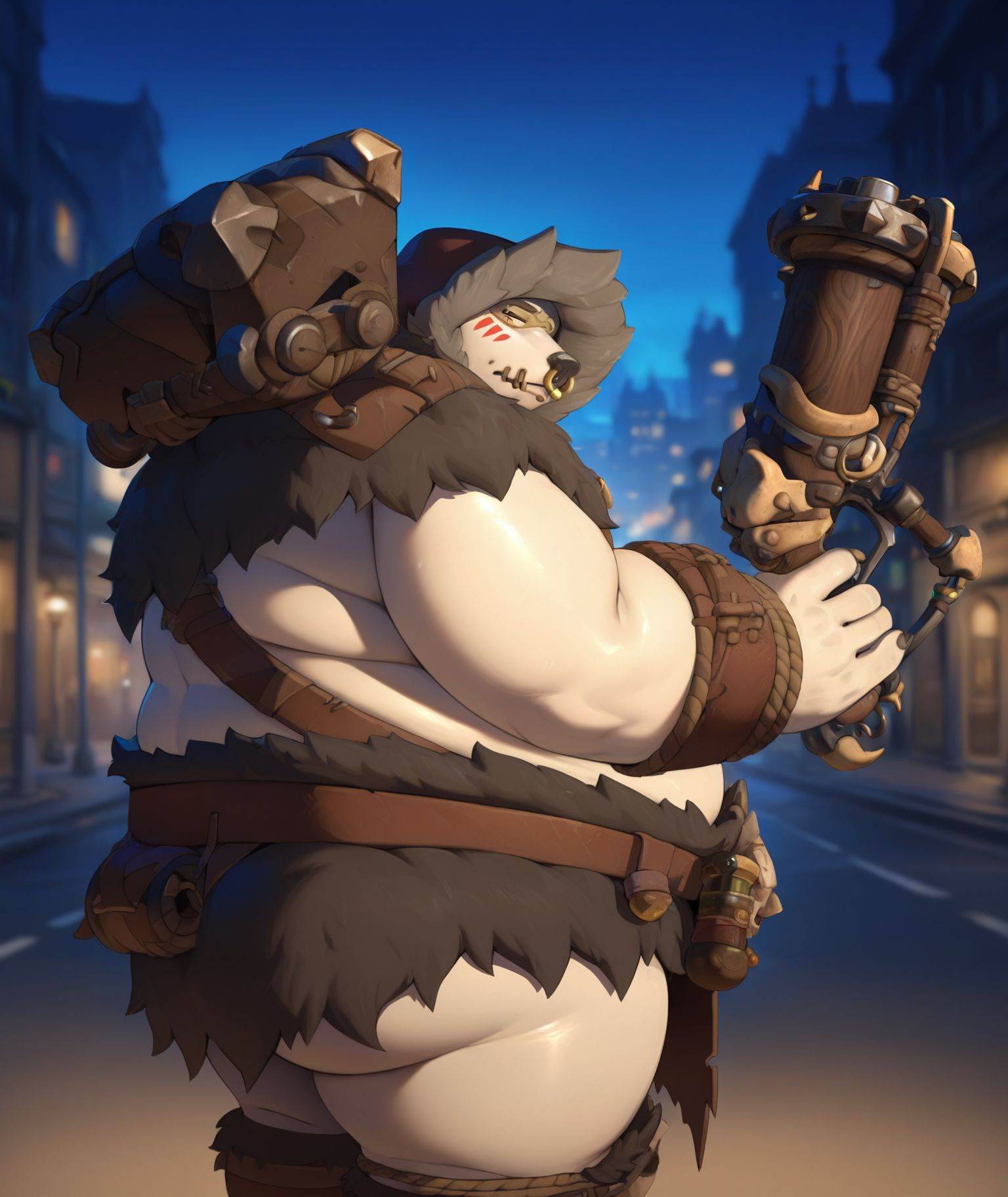 polarhog,  solo,  1boy on Tensor.Art