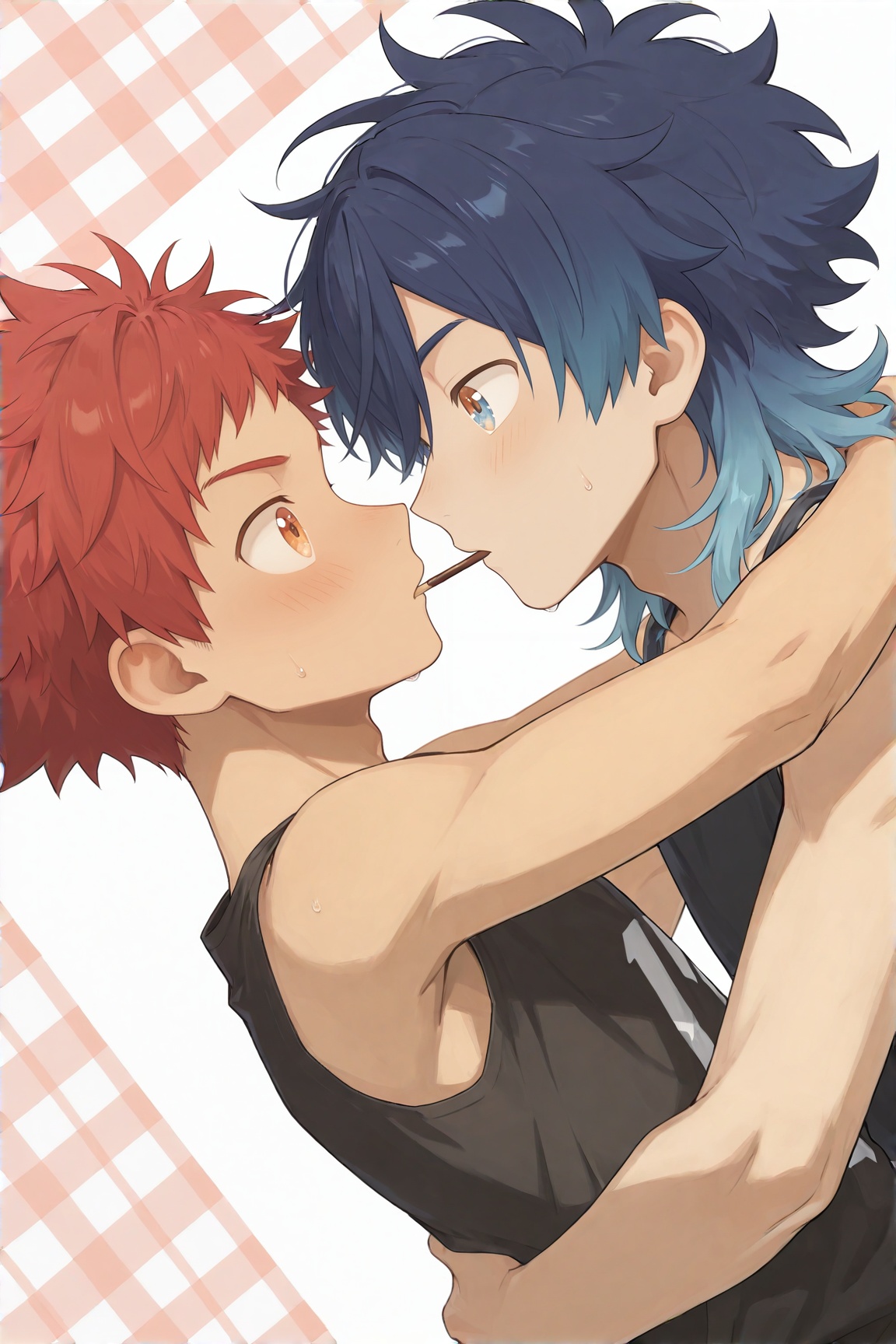 2boys,  ****,  male focus on Tensor.Art