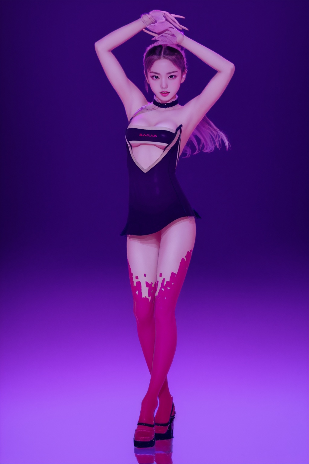 1girl,wsfz-044,solo,(full body:1.3),dancer action,simple background,realistic,