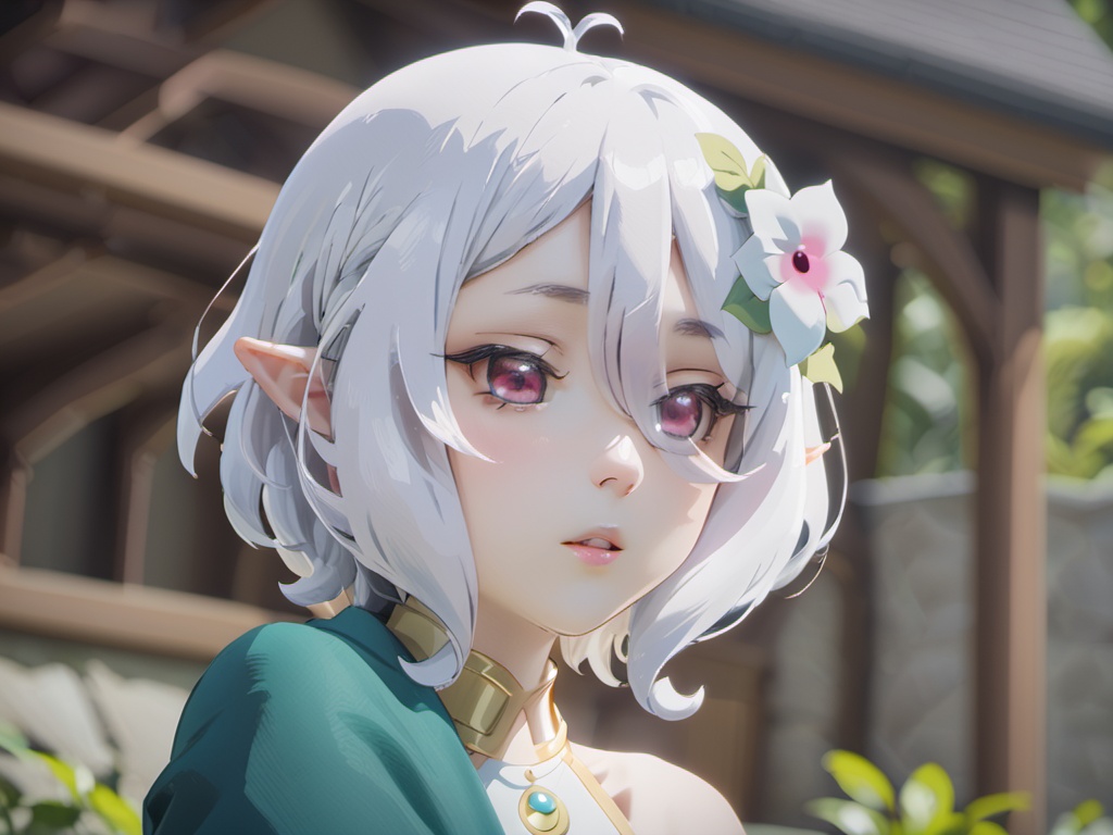 (masterpiece),(bestquality),a very delicate and beautiful,solo,solo,(kokkoro's panic:1.3),kokkoro's panic,solo,blurry background,portrait,<lora:lora-000013:1.2>,