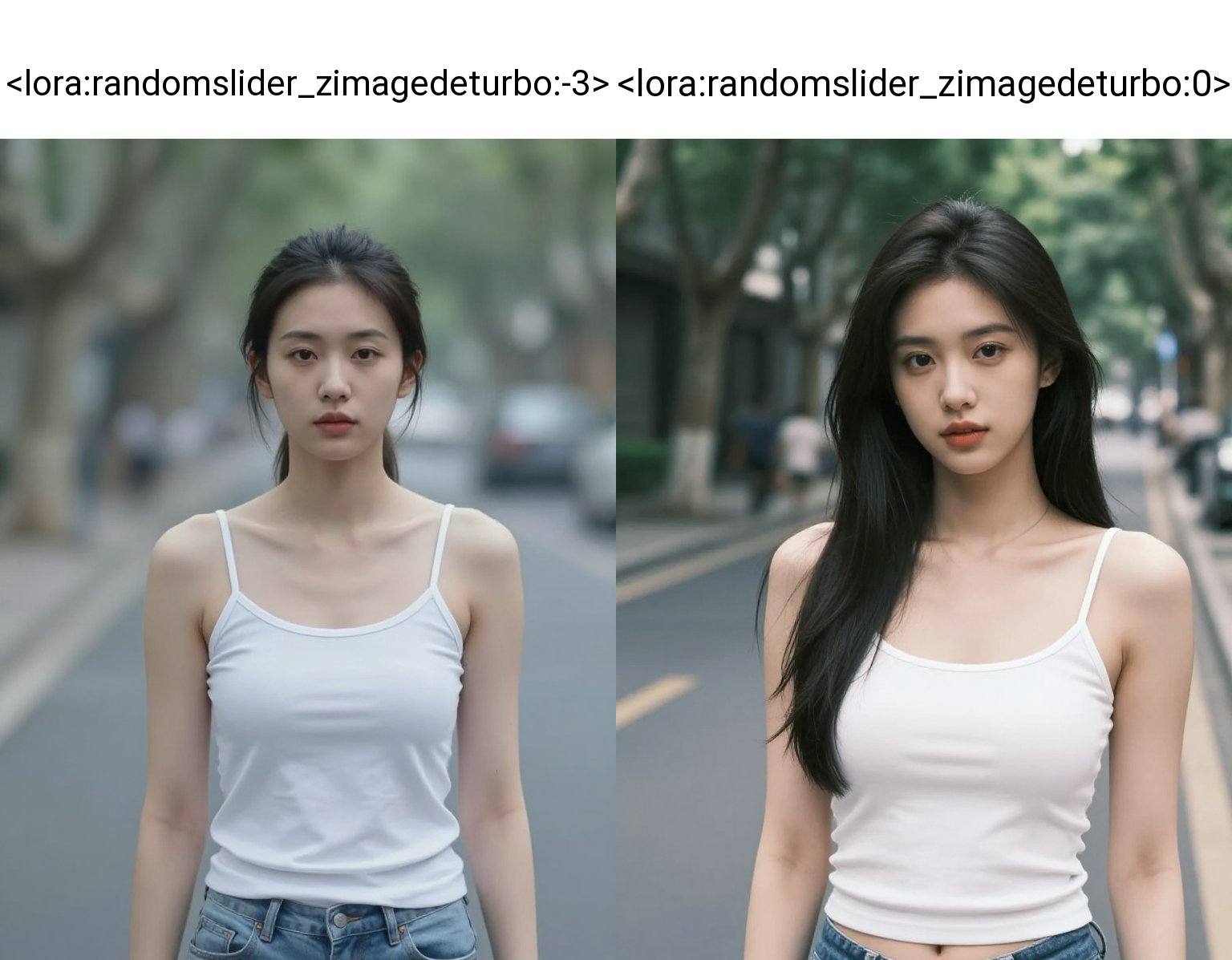 1girl,  street,  cleavage on Tensor.Art
