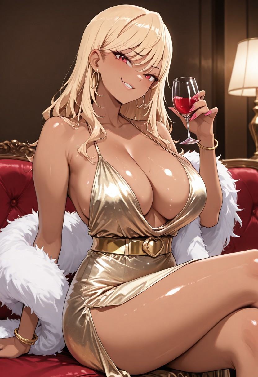 rino,  gyaru,  blonde hair on Tensor.Art