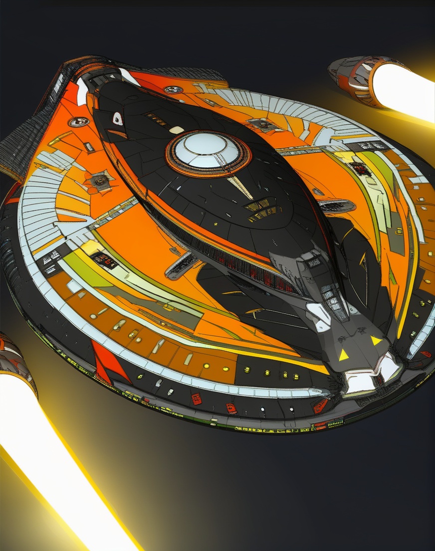 concept creature,  flying aircraft, flash metal, shuttle, the flying disk, concept  vehicle, fantacy lighting,black background, <lora:XL_Flyer:0.8>