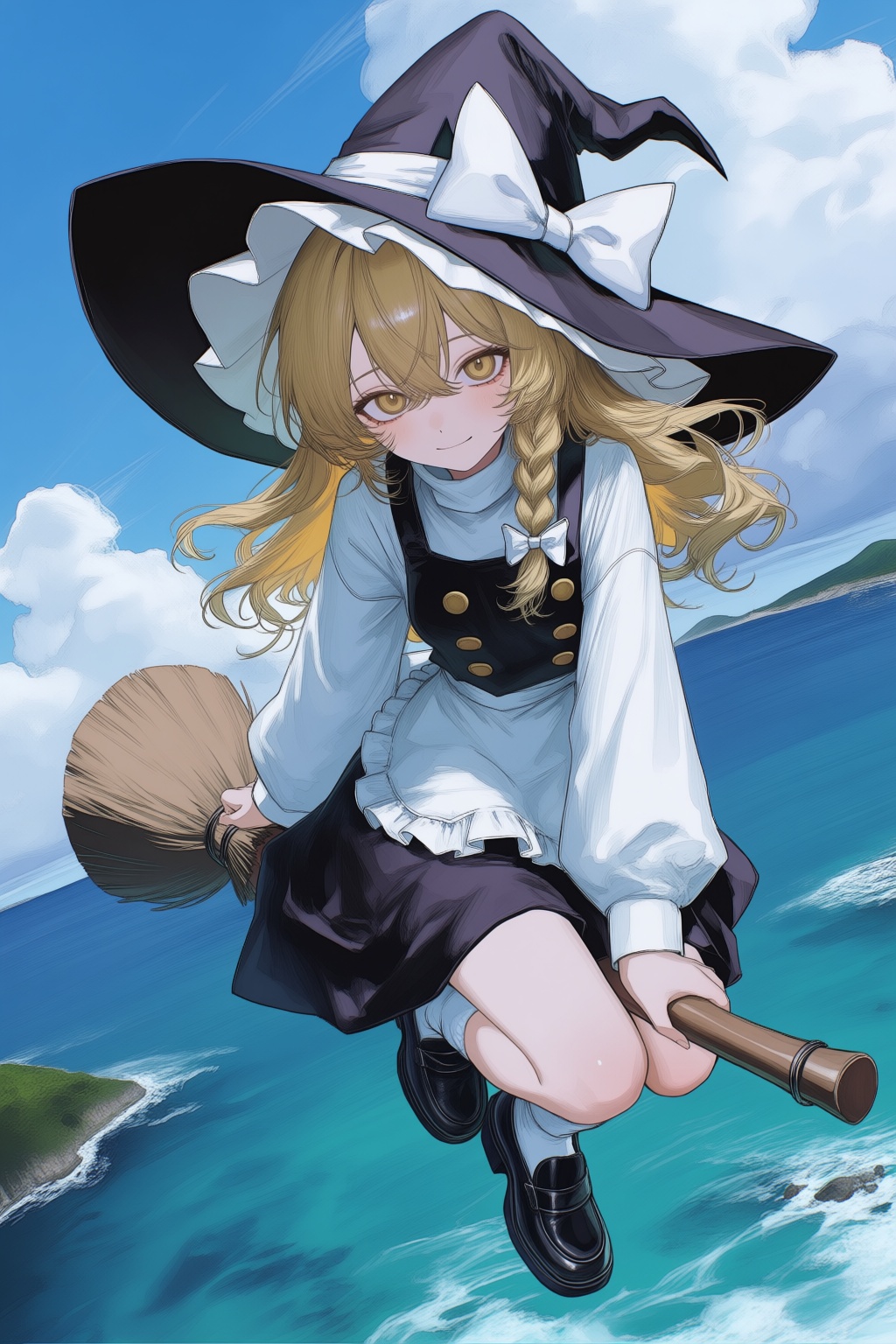 kirisame marisa,  1girl,  blonde hair on Tensor.Art