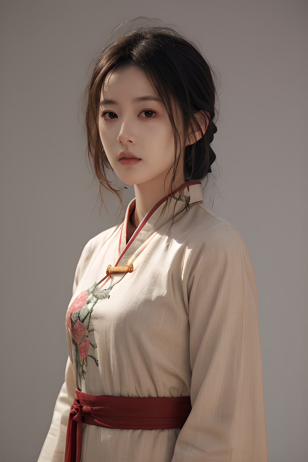 <lora:0806_08:0.7>,simple background,chinese_clothes,, 1girl,realistic,masterpiece, best quality, photorealistic, HDR,detail