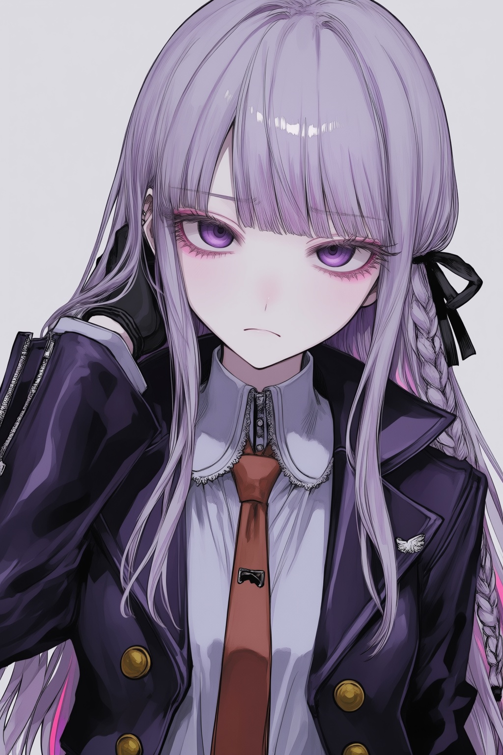 kirigiri kyoko,  1girl,  eyelashes on Tensor.Art
