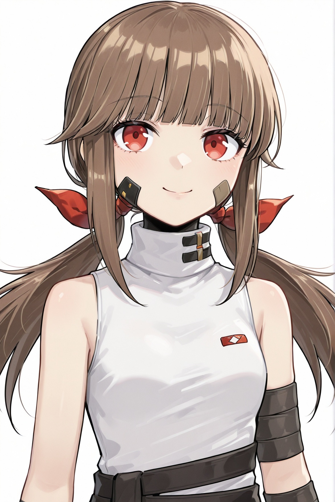 turtleneck,  bare shoulders,  sleeveless shirt on Tensor.Art