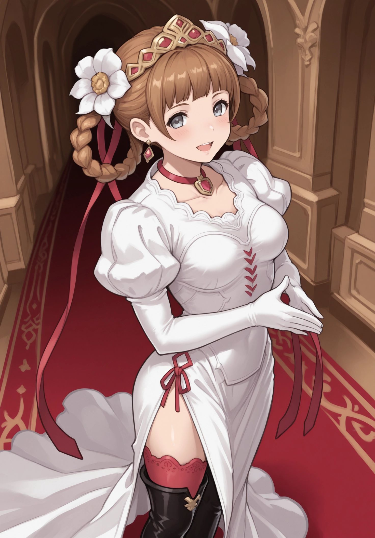 defgbjul,  short hair,  twin braids on Tensor.Art