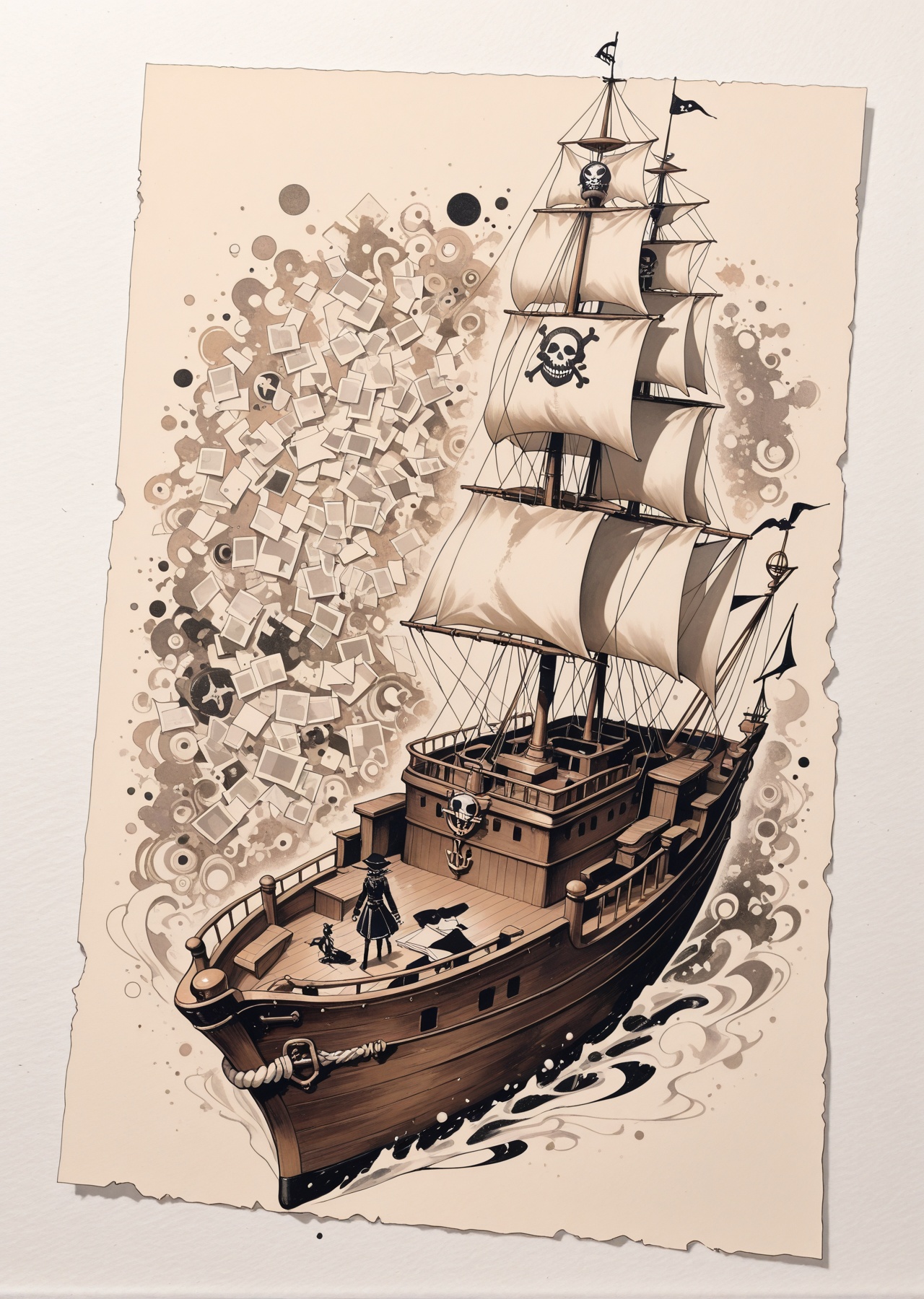 Best quality,  Masterpieces,  Papercut collage on Tensor.Art