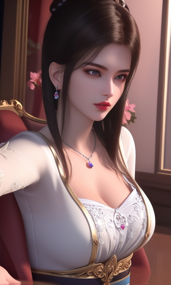 (,1girl, ,best quality, ),looking at viewer, <lora:432-DA-少年歌行-陈飞瑶:0.8> ,, ,masterpiece, ((((1girl, solo , lying, )))) (cleavage), (), ,ultra realistic 8k cg,   clean, masterpiece,      (( , )),,  , unreal, science fiction, luxury, jewelry, diamond, gold, pearl, gem, sapphire, ruby, emerald, intricate detail, delicate pattern, charming, alluring, seductive, erotic, enchanting, hair ornament, necklace, earrings, bracelet, armlet,halo,(cleavage),, (),