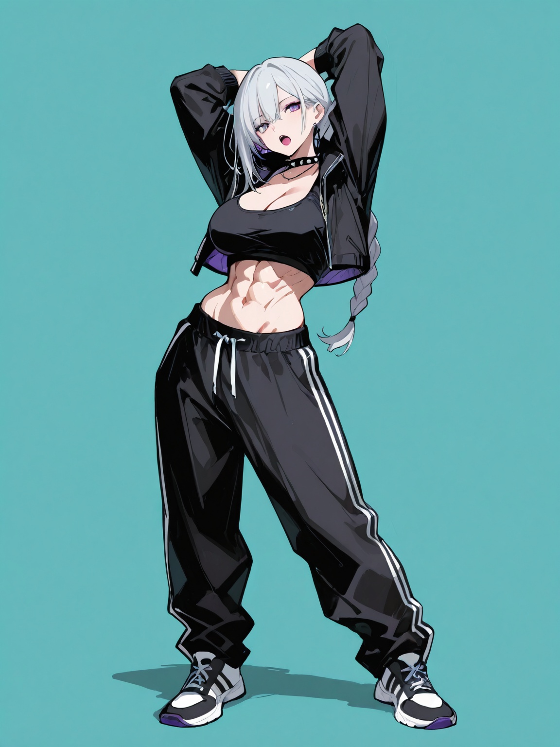 1girl,  solo,  silver hair on Tensor.Art
