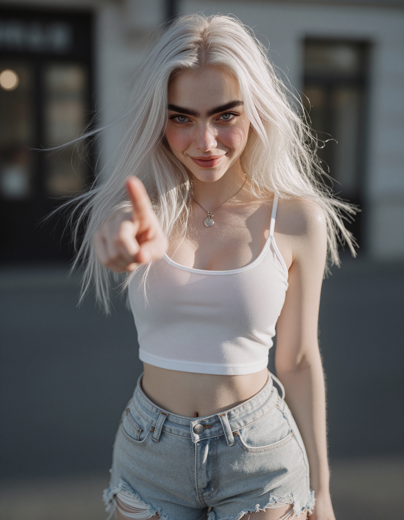anvx01,  platinum hair,  A swedish 22 yo european woman with long light blonde hair on Tensor.Art
