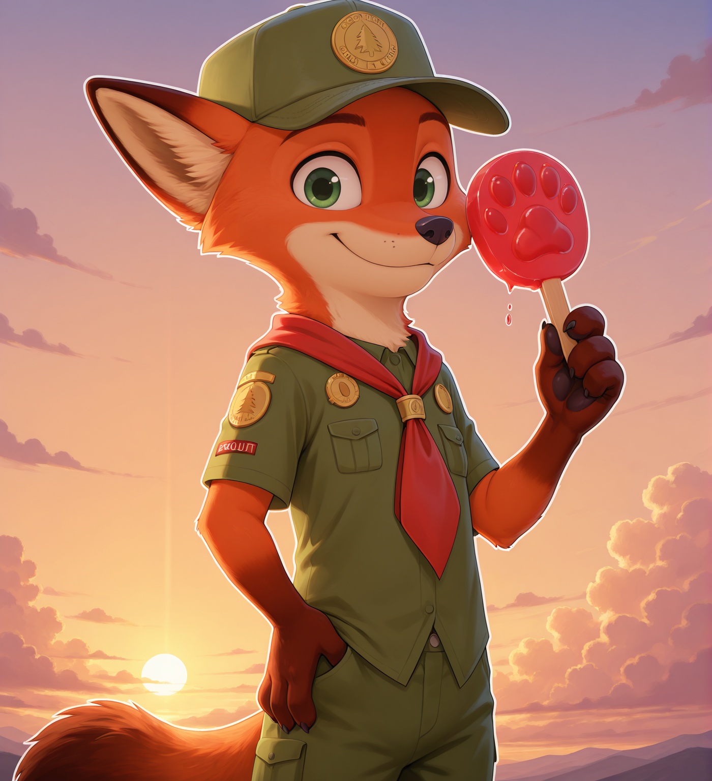 nick wilde,  fox,  1boy on Tensor.Art