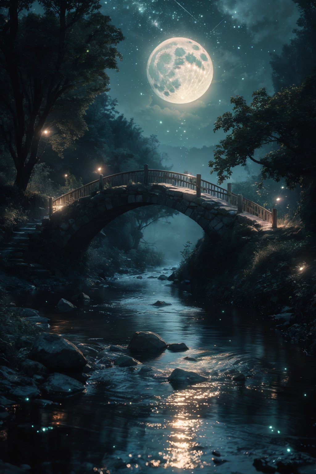 YE,scenery,moon,night,tree,outdoors,sky,star \(sky\),full moon,night sky,nature,starry sky,forest,rock,fireflies,light particles,cloud,moonlight,<lora:YE_20240317084633-000007:0.75>,, with intense rainfall,monochromatic,masterpiece,best quality,high quality,extremely detailed CG unity 8k wallpaper,award winning photography,Bokeh,Depth of Field,HDR,bloom,Chromatic Aberration,Photorealistic,extremely detailed,trending on artstation,trending on CGsociety,Intricate,High Detail,dramatic,art by midjourney,volumetric lighting,