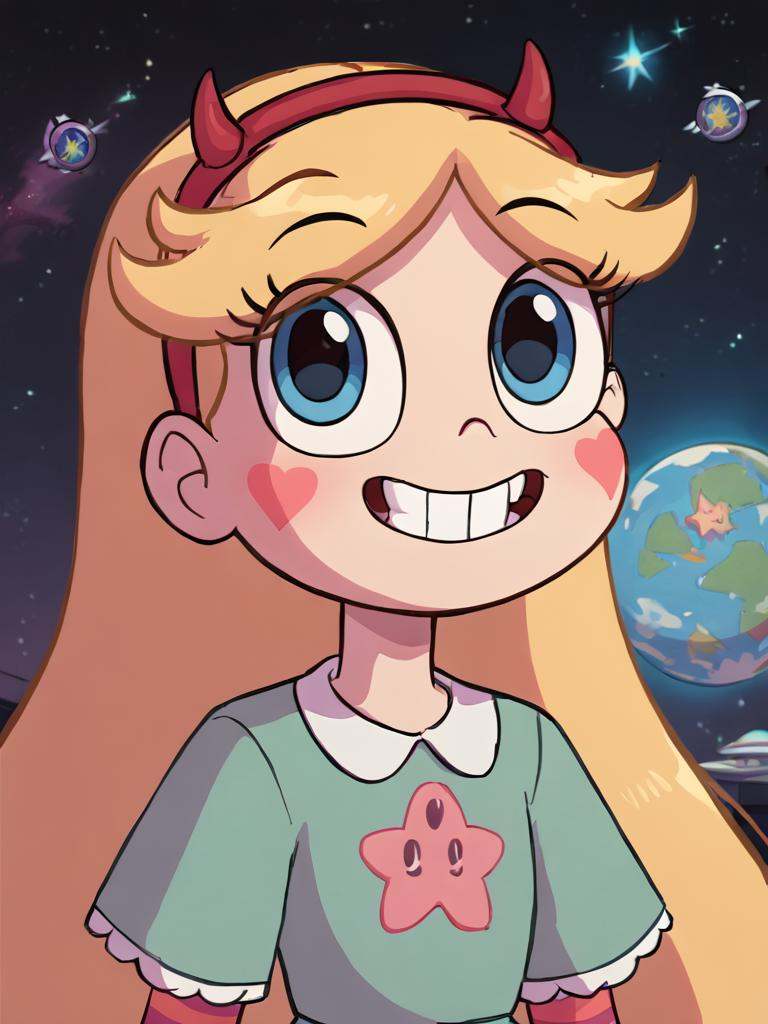 starbutterfly,  1girl,  blonde hair on Tensor.Art