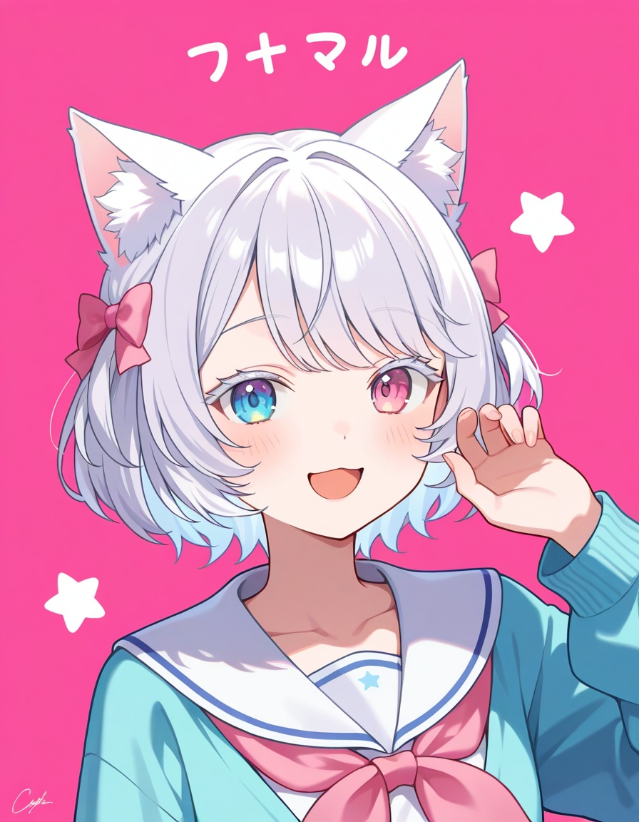 1girl,  animal ear fluff,  animal ears on Tensor.Art