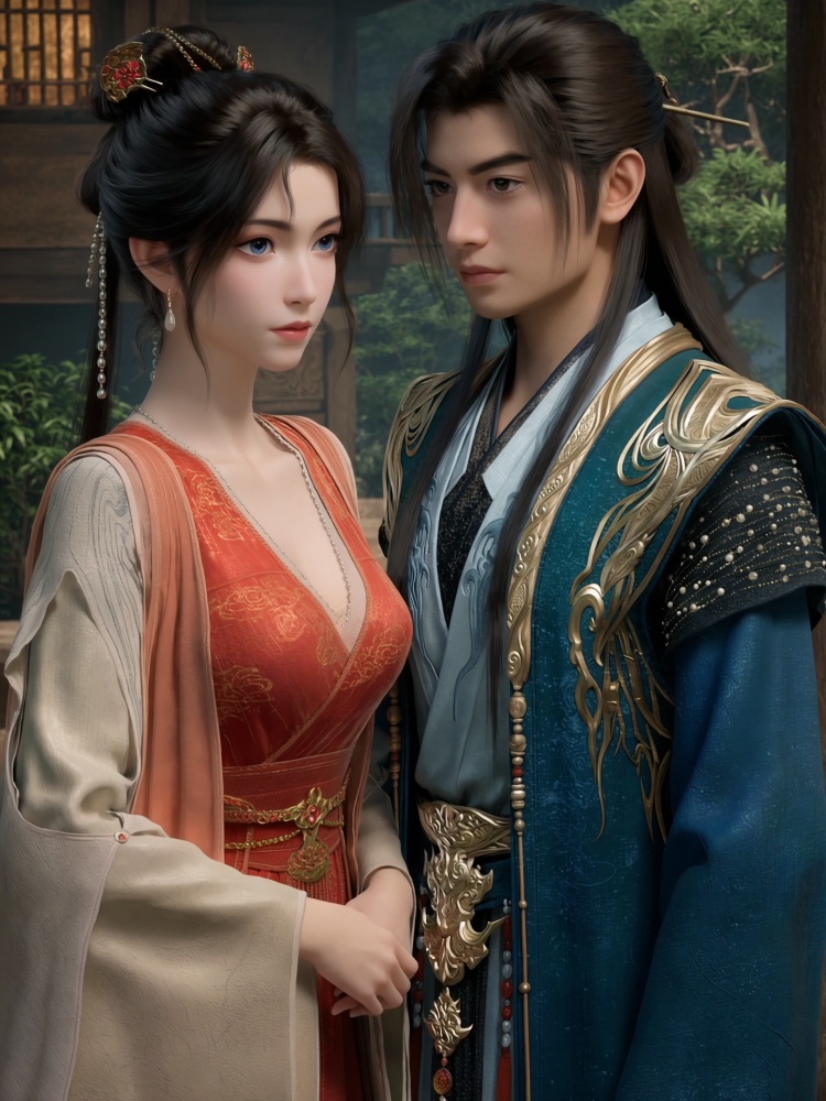 韩立和慕沛灵双人Lora测试-国漫-Anima by 云落 on Tensor.Art