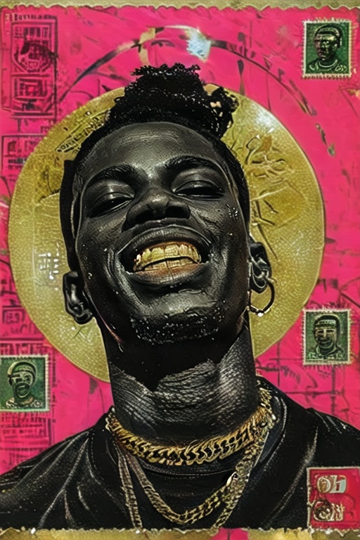 Black art,  solo,  black hair on Tensor.Art