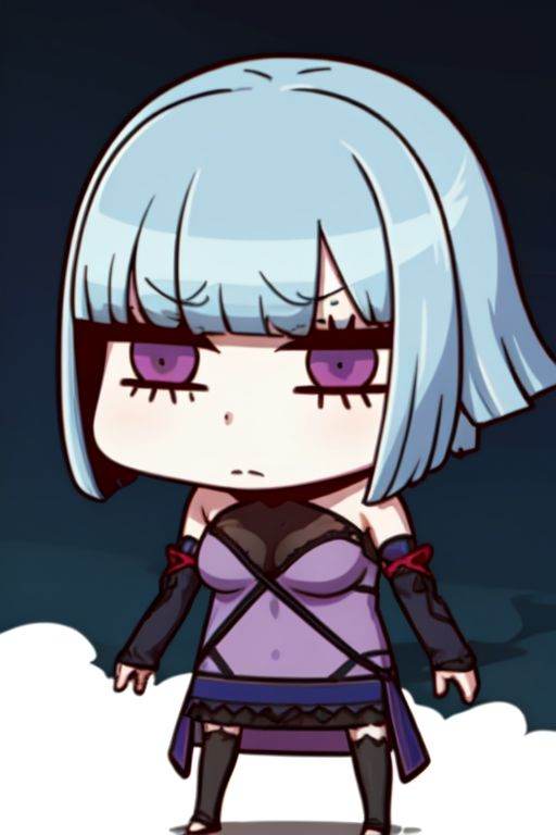 1girl,  anger,  light blue hair on Tensor.Art