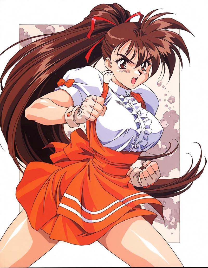 retro glossy anime magazine aesthetic,  worn photocopy texture,  slightly faded colors on Tensor.Art