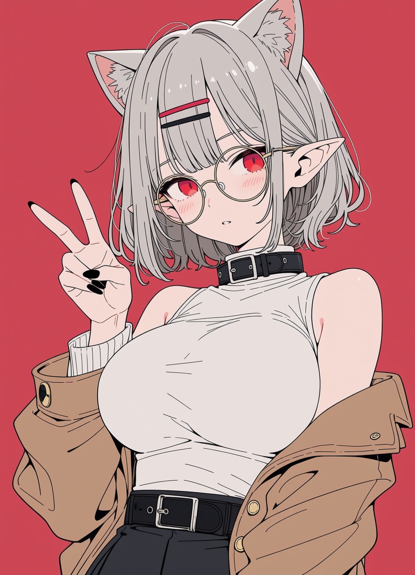 1girl,  solo,  pointy ears on Tensor.Art