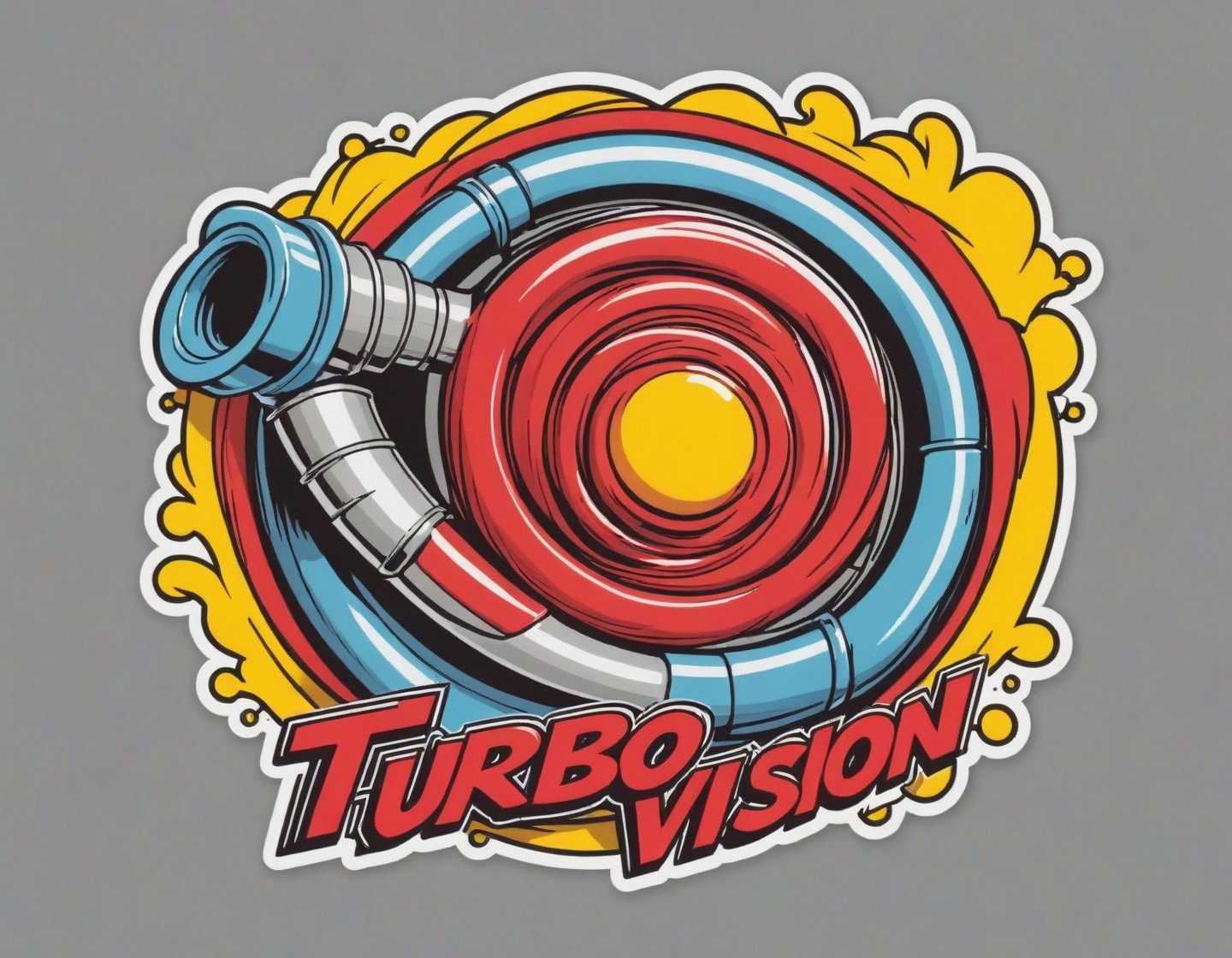 t-shirt design sticker,  rotary design on Tensor.Art