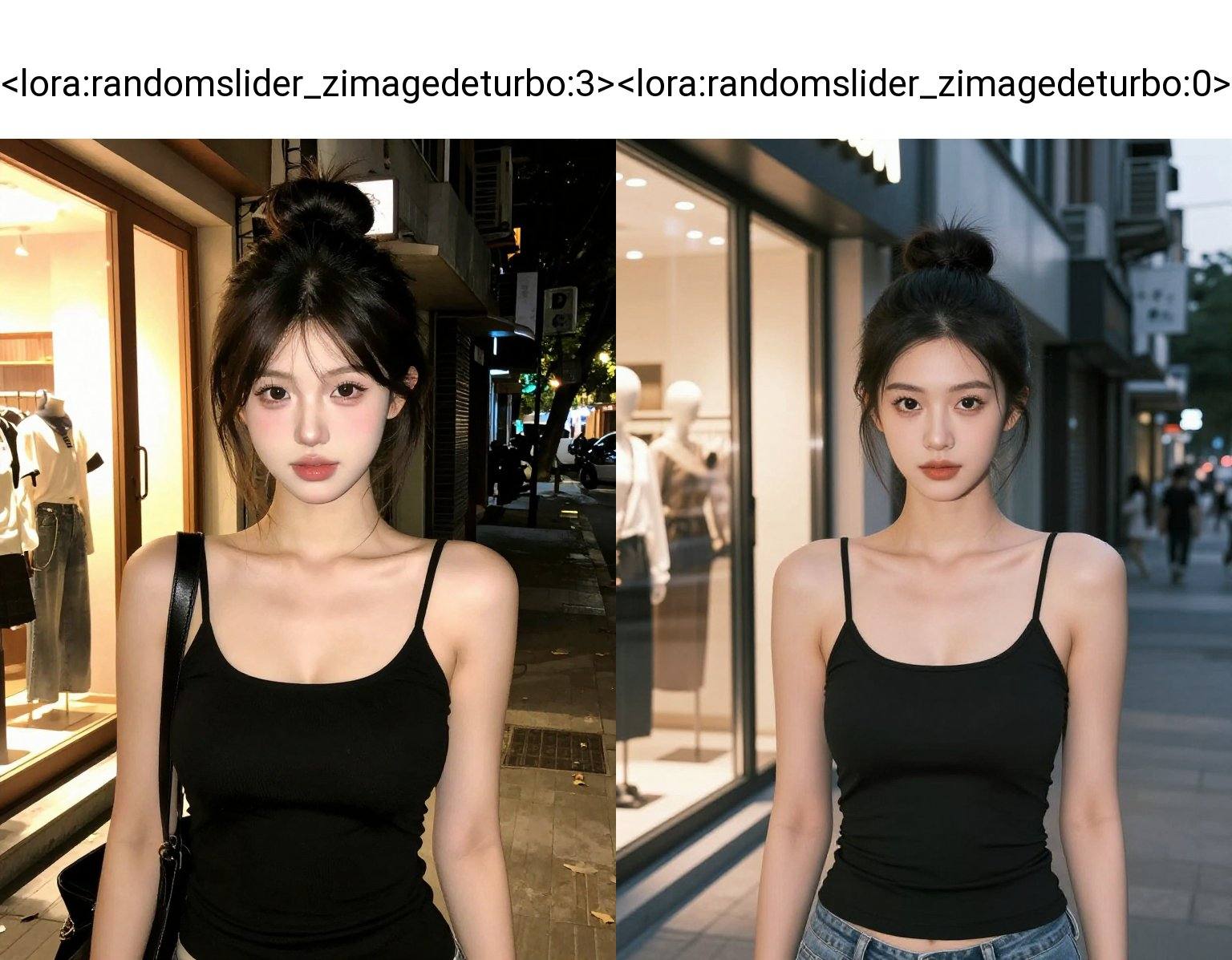 1girl,  storefront,  cleavage on Tensor.Art