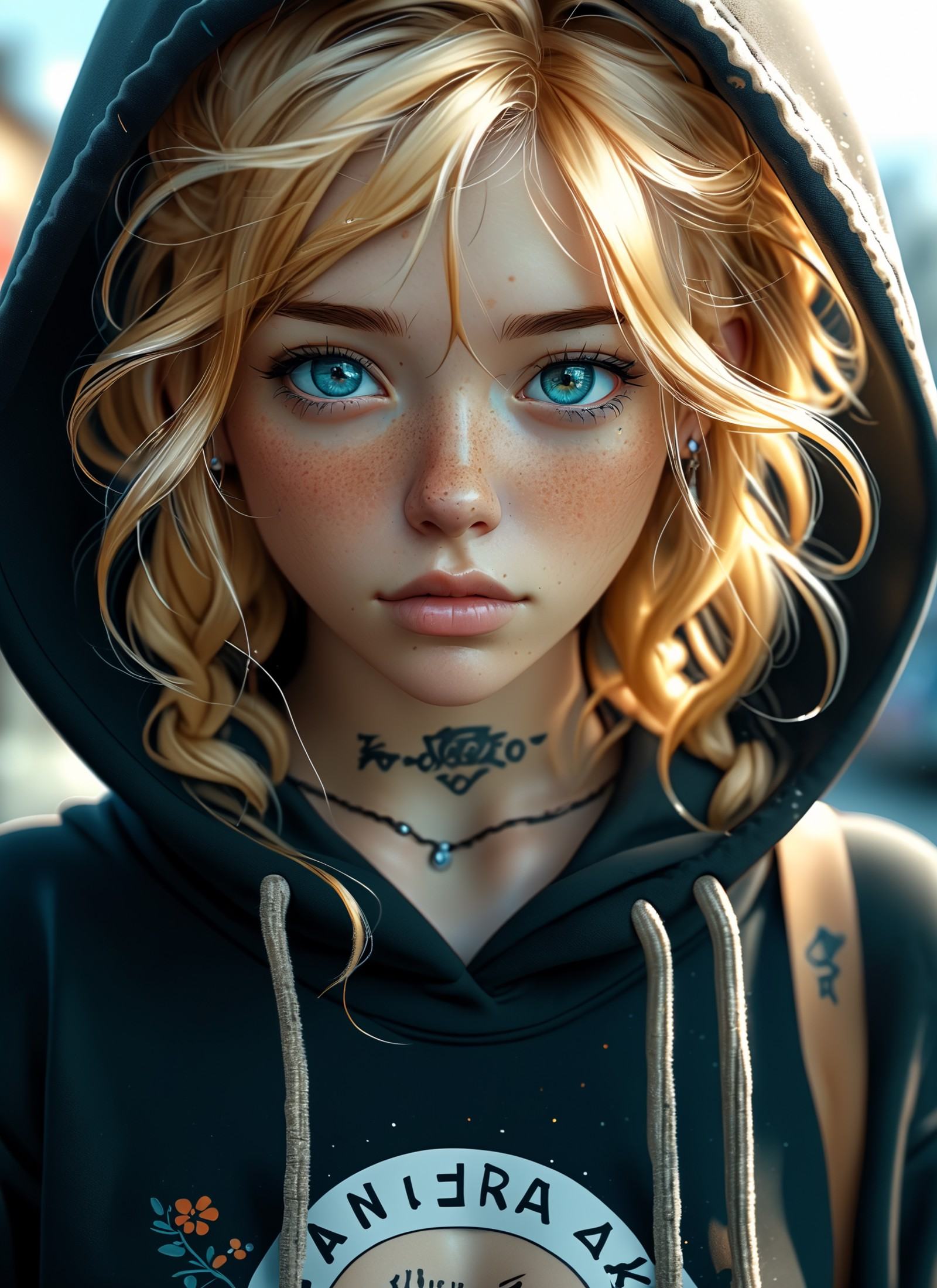 Medium format photography,  Anime girl digital artwork,  A woman in her 20s on Tensor.Art