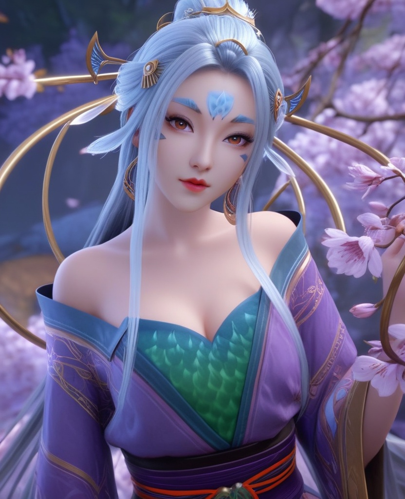 <lora:571-DA-XL-眷思量-奉眠:0.8>(,1girl, ,best quality, ),looking at viewer,  ,ultra detailed background,ultra detailed background,ultra realistic 8k cg,, ,masterpiece, (( , )),, , , spirit blossom \(league of legends\),   ,   (cleavage), (), ,,
