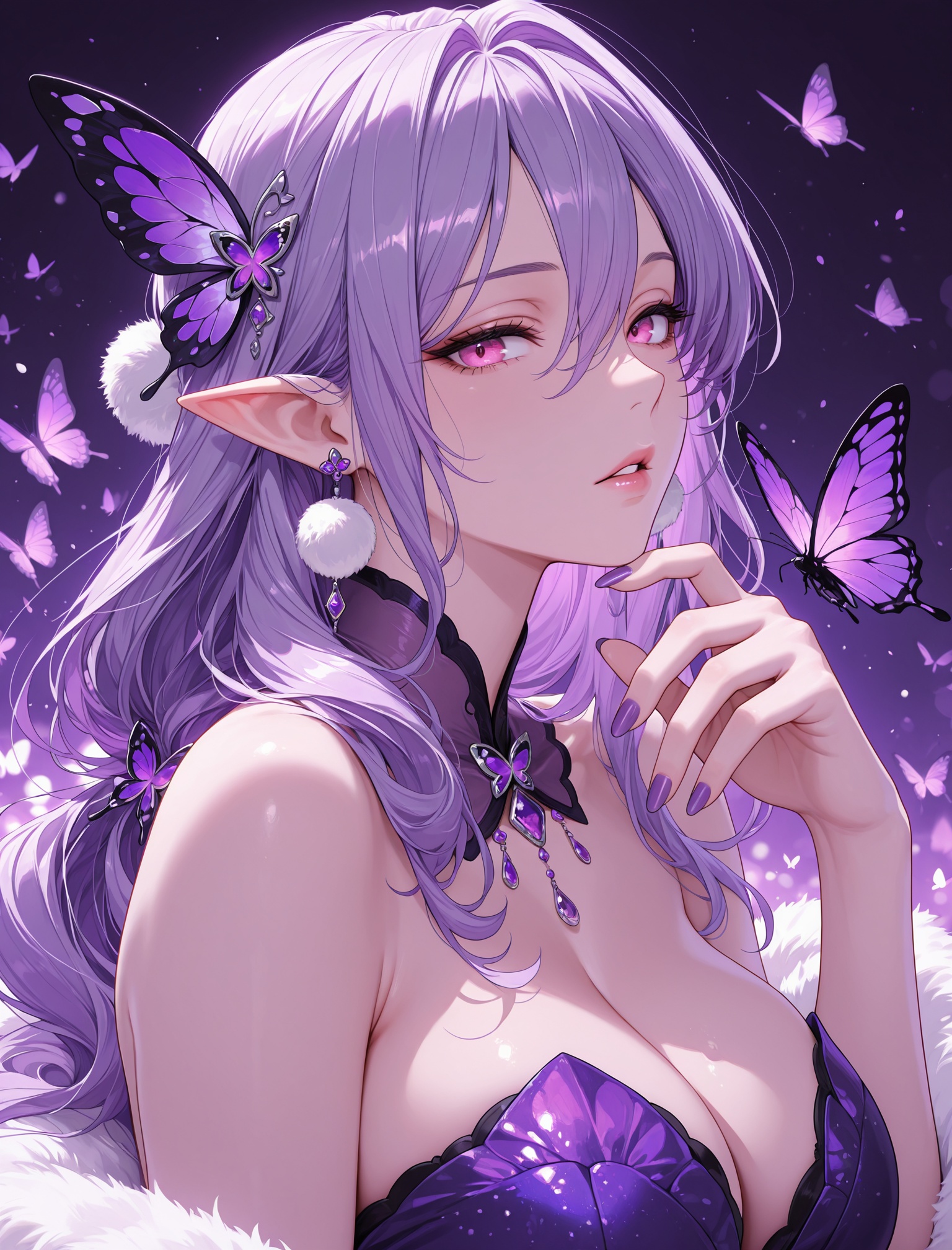 mature female,  solo,  long hair on Tensor.Art