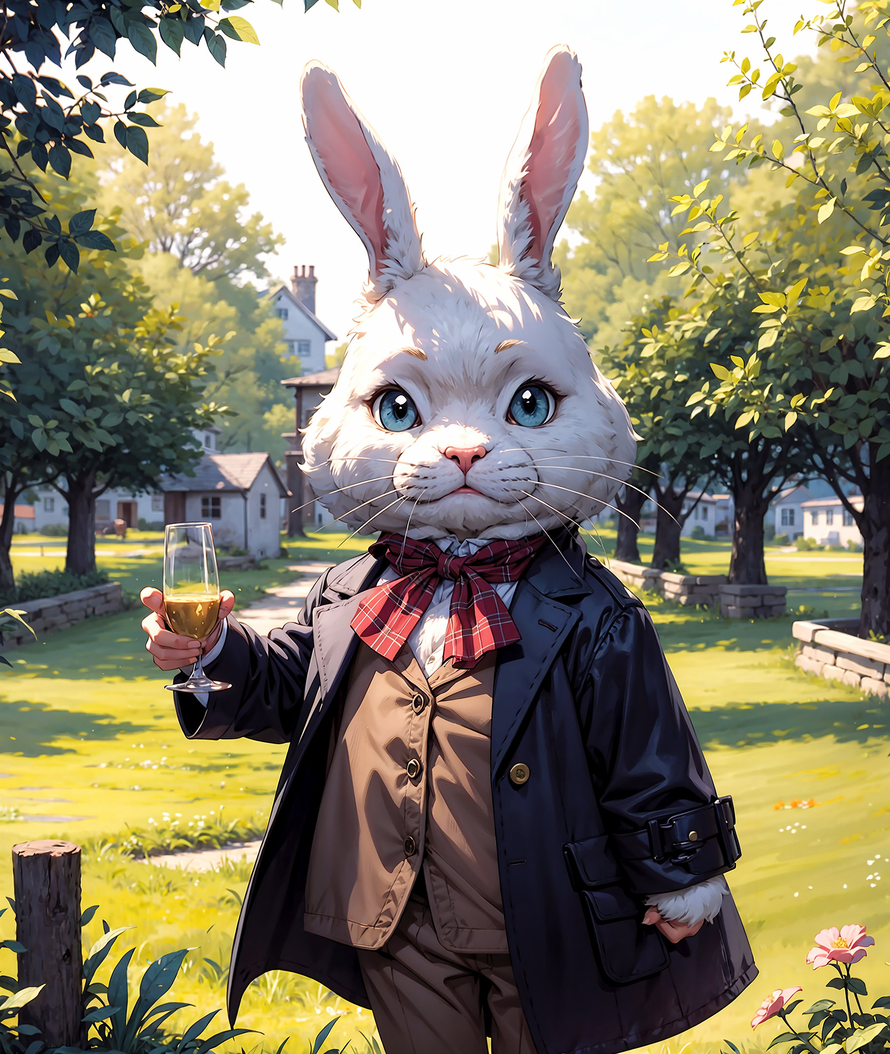 cinematic film still Photo Peter Rabbit Beatrix Potter by Henry Cavill,  Chibi style,  cartoonish on Tensor.Art