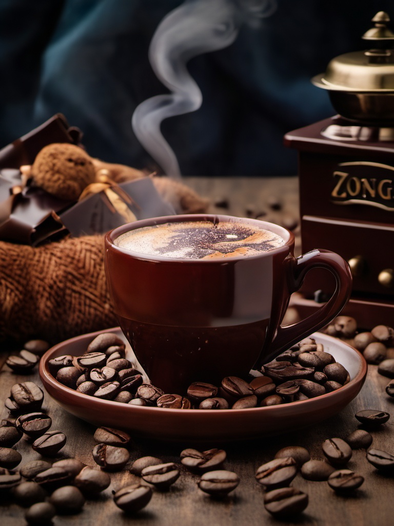 zongse,coffee,no humans,cup,still life,steam,food,chocolate,blurry,food focus,coffee mug,realistic,plate,saucer,masterpiece,8K,realistic,UHD,<lora:zongse 1.0:1>,