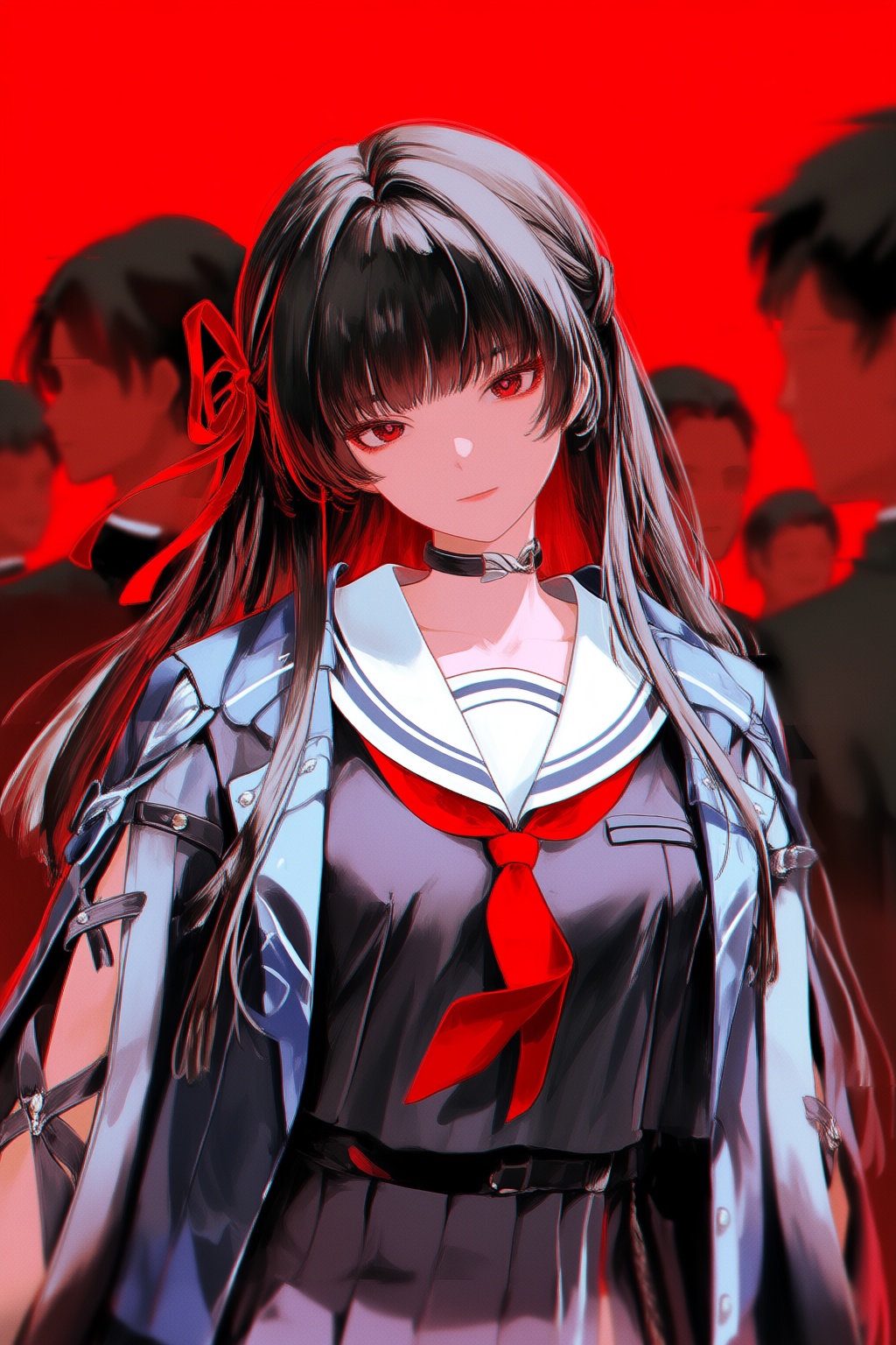 chisa (wuthering waves),  1girl,  black choker on Tensor.Art
