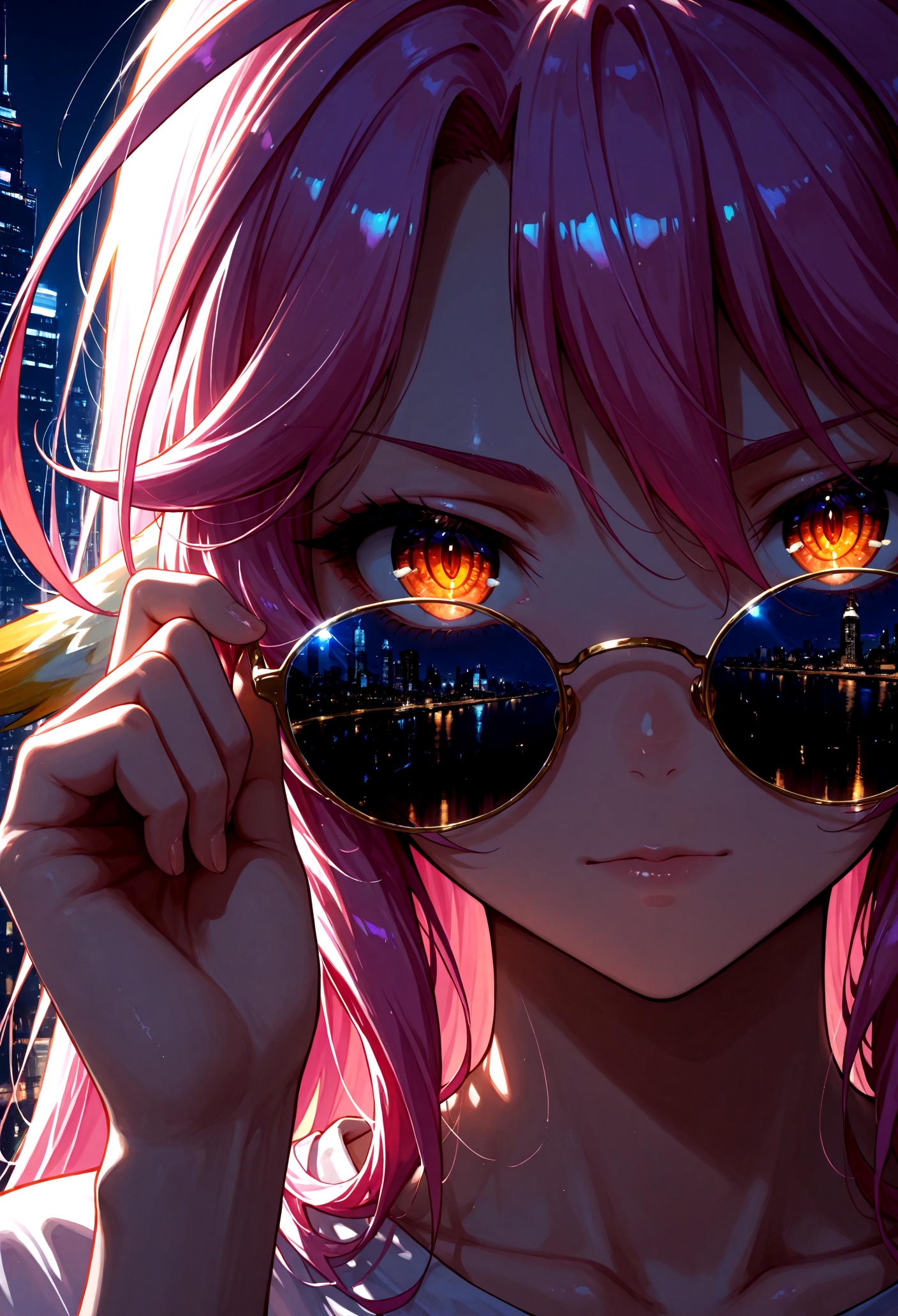 jibril \(no game no life\),  orange eyes,  long hair on Tensor.Art