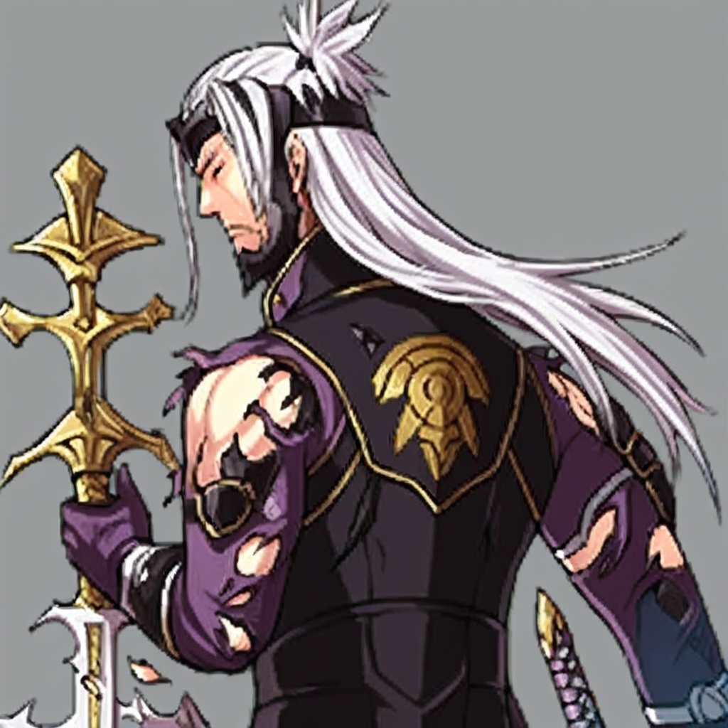 yenfay,  long hair,  torn clothes on Tensor.Art