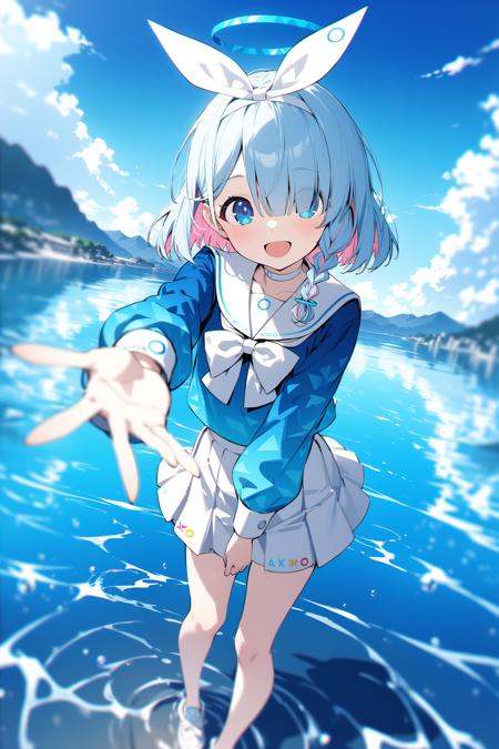 1girl,  arona \(blue archive\),  blue eyes on Tensor.Art