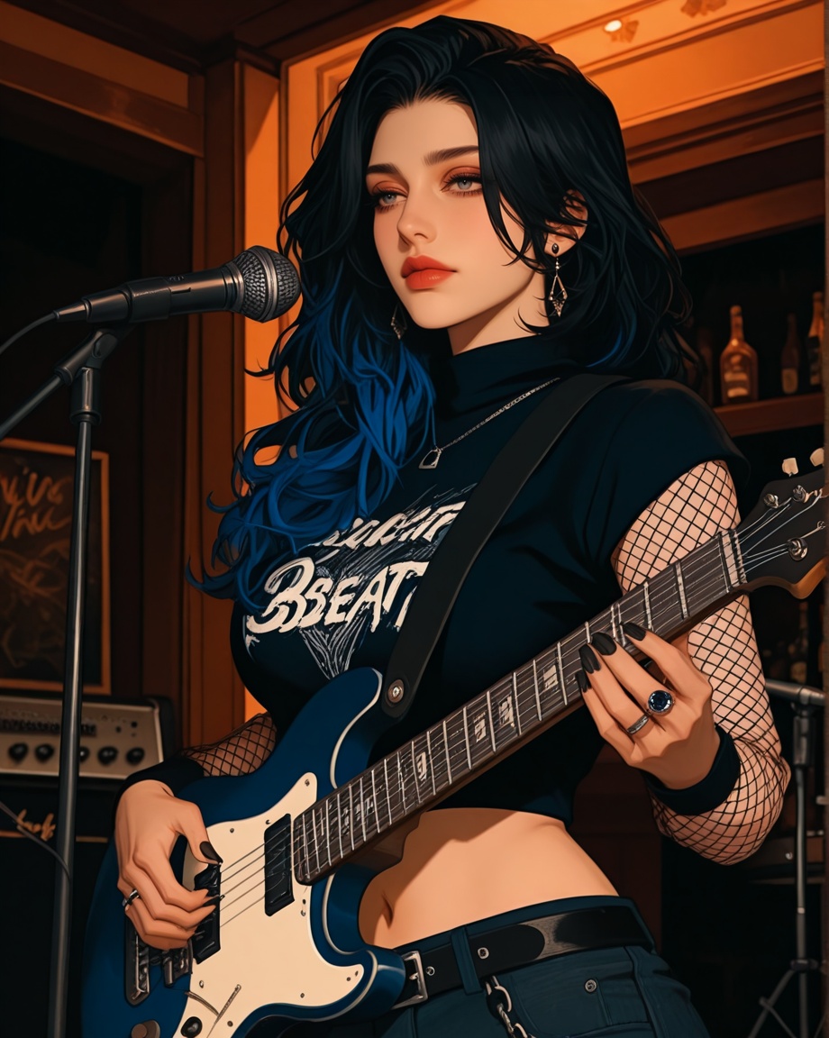anime style,  thick outline,  flatline on Tensor.Art